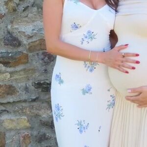 REVOLVE White Floral Maxi Dress